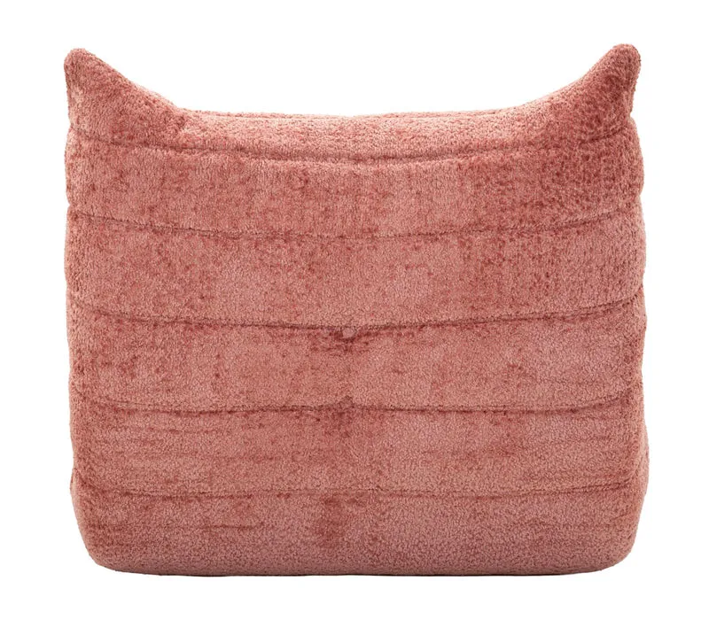 Poltrona design organico in tessuto bouclé per soggiorno moderno - MASK