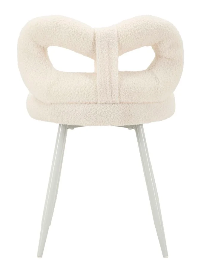 Sedia design bouclé avvolgente per interni glamour contemporanei - ILARY