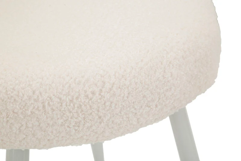 Sedia design bouclé avvolgente per interni glamour contemporanei - ILARY