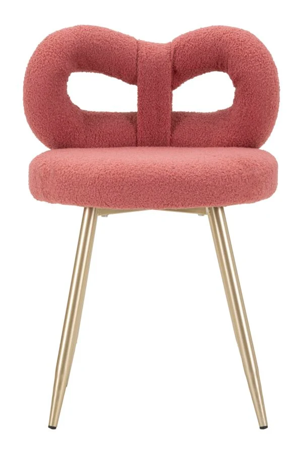 Sedia design bouclé avvolgente per interni glamour contemporanei - ILARY