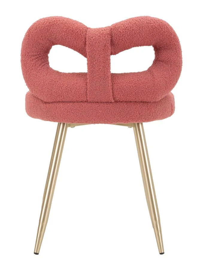 Sedia design bouclé avvolgente per interni glamour contemporanei - ILARY