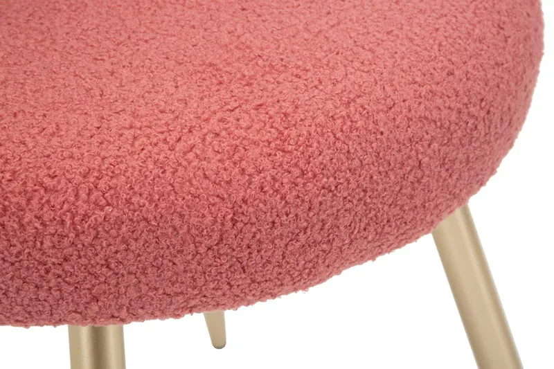 Sedia design bouclé avvolgente per interni glamour contemporanei - ILARY