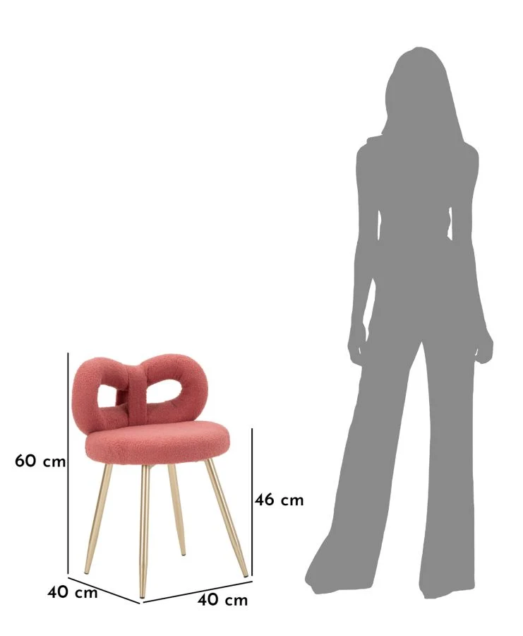 Sedia design bouclé avvolgente per interni glamour contemporanei - ILARY