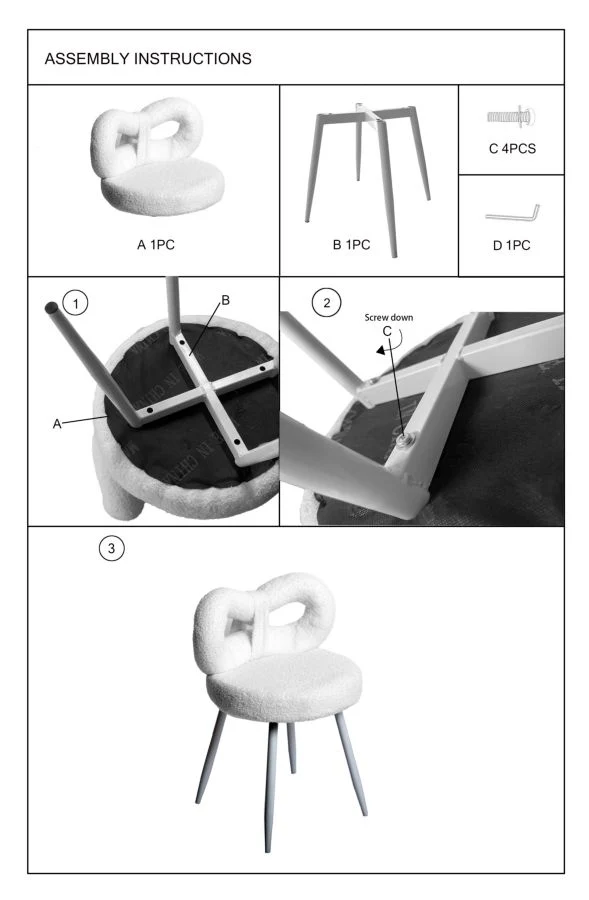 Sedia design bouclé avvolgente per interni glamour contemporanei - ILARY