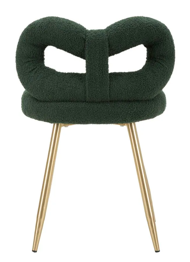Sedia design bouclé avvolgente per interni glamour contemporanei - ILARY