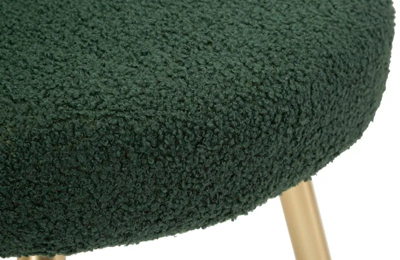 Sedia design bouclé avvolgente per interni glamour contemporanei - ILARY