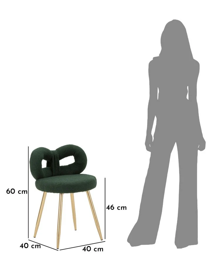 Sedia design bouclé avvolgente per interni glamour contemporanei - ILARY