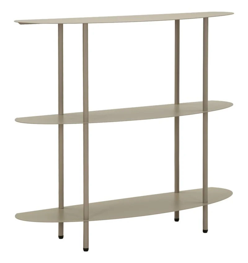 Console ingresso compatta finitura soft-touch tortora moderna - SATURNO