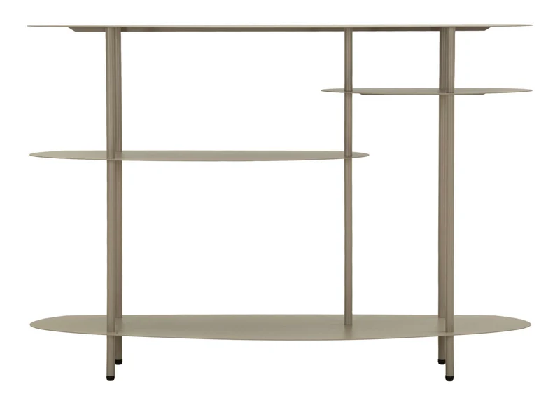 Consolle moderna con ripiano in finitura neutra 118x34x82 cm - SATURNO PLUS