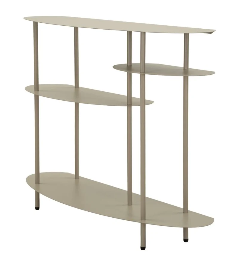 Consolle moderna con ripiano in finitura neutra 118x34x82 cm - SATURNO PLUS