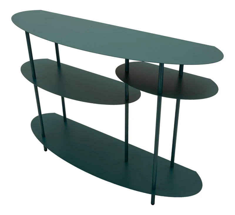 Consolle moderna con ripiano in finitura neutra 118x34x82 cm - SATURNO PLUS