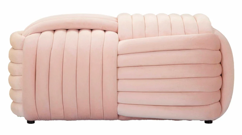 Panca imbottita color in tessuto 90x45x45 cm - SOFTY