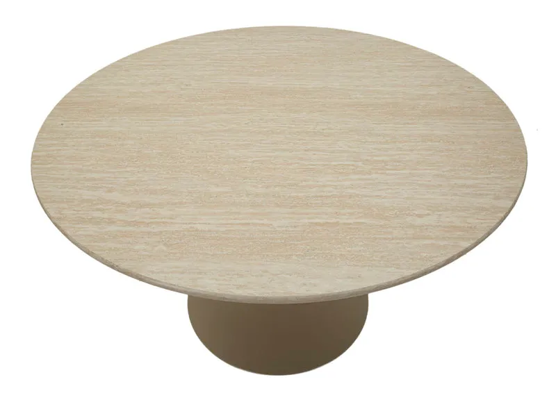 Tavolo da pranzo rotondo in legno naturale 120x76 cm - STOCCOLMA