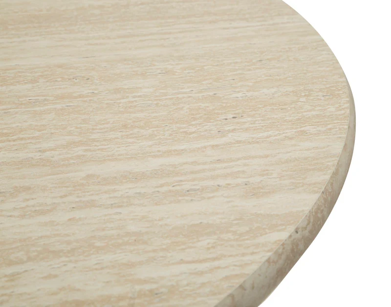 Tavolo da pranzo rotondo in legno naturale 120x76 cm - STOCCOLMA