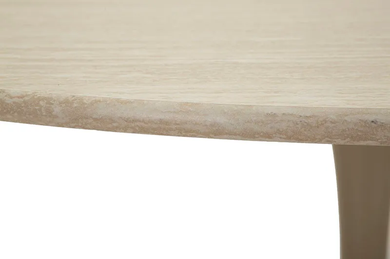 Tavolo da pranzo rotondo in legno naturale 120x76 cm - STOCCOLMA