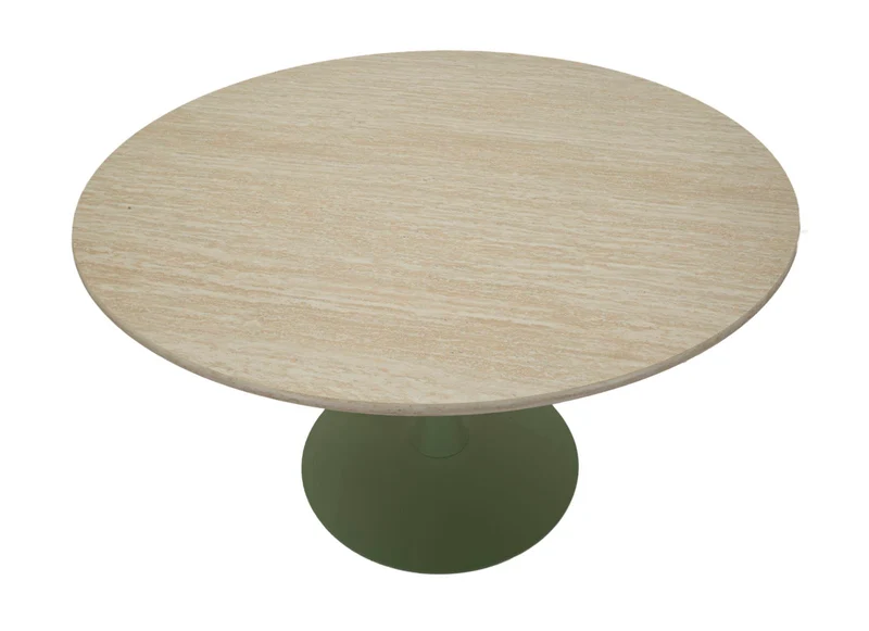 Tavolo da pranzo rotondo in legno naturale 120x76 cm - STOCCOLMA
