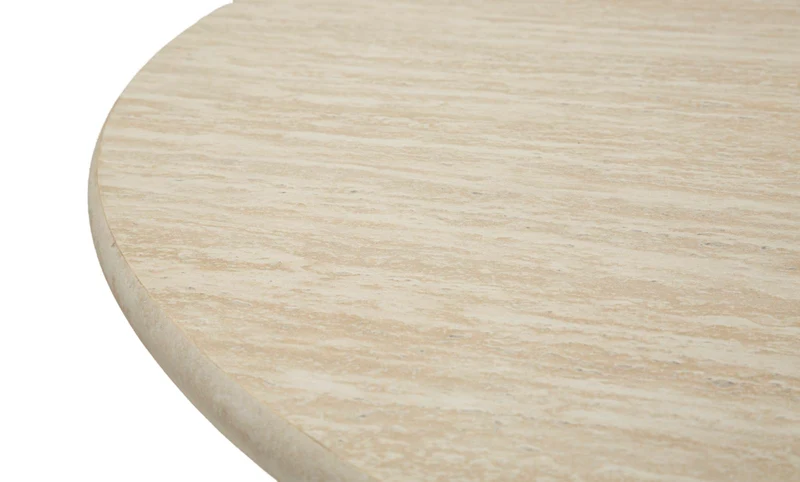 Tavolo da pranzo rotondo in legno naturale 120x76 cm - STOCCOLMA