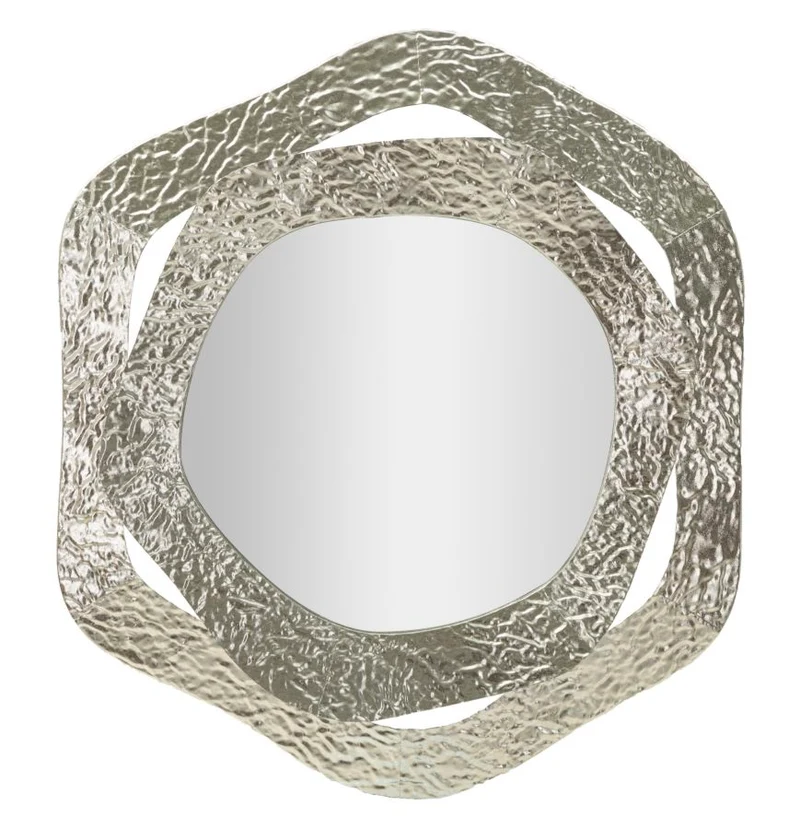 Specchio da parete rettangolare 66x75 cm con cornice - AURY