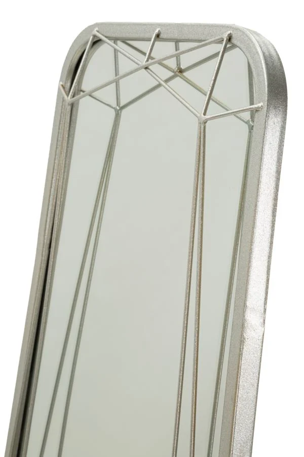 Specchio da terra verticale con cornice argento 46x153 cm - SILVER