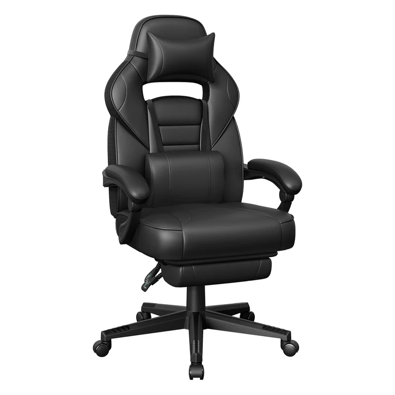Sedia da Ufficio Ergonomica con Poggiapiedi Telescopico Schienale Regolabile