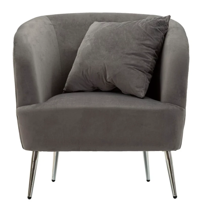 Poltrona con cuscino in stile moderno 73x66x78 cm - SILVERY