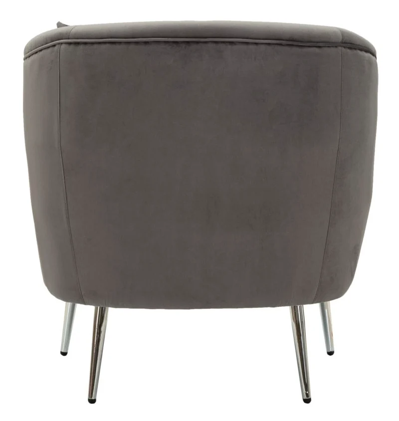 Poltrona con cuscino in stile moderno 73x66x78 cm - SILVERY