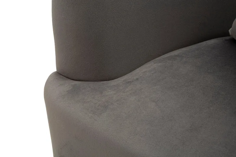 Poltrona con cuscino in stile moderno 73x66x78 cm - SILVERY