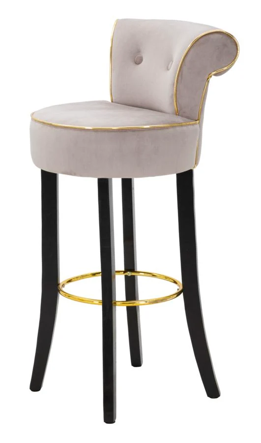 Sgabello da bar in metallo seduta imbottita 96 cm - LUXY