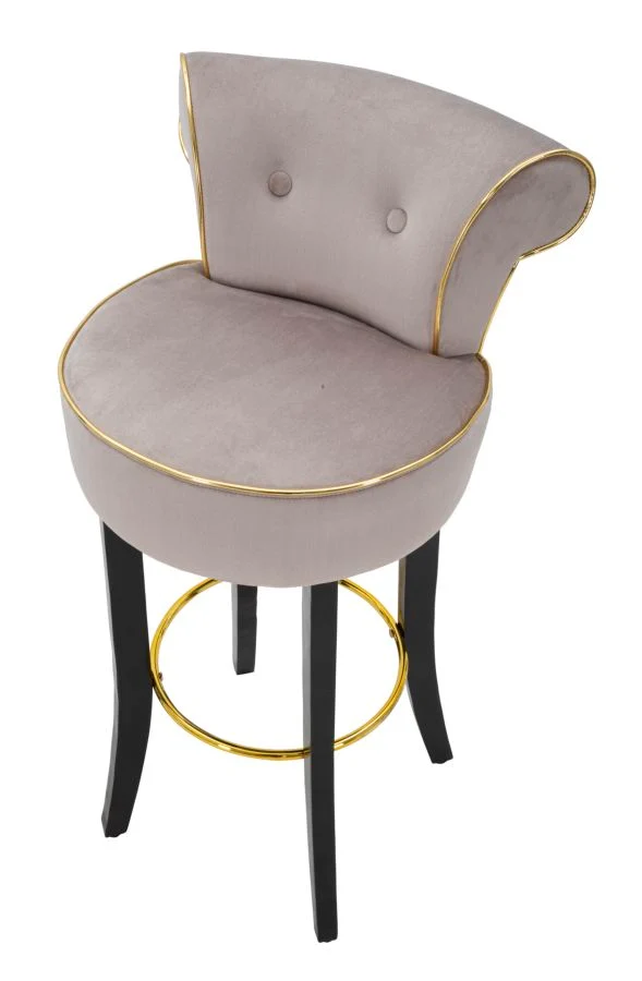 Sgabello da bar in metallo seduta imbottita 96 cm - LUXY