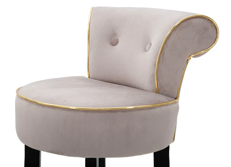Sgabello da bar in metallo seduta imbottita 96 cm - LUXY