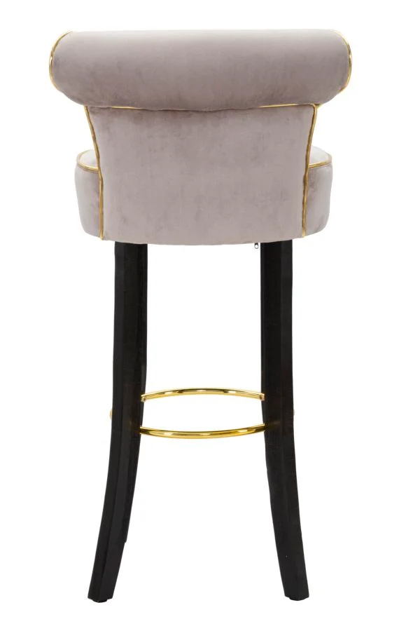 Sgabello da bar in metallo seduta imbottita 96 cm - LUXY
