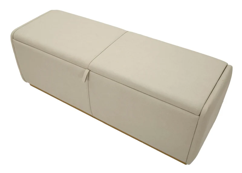 Panca contenitore imbottita 130x45x45 cm per camera da letto - BAUTY