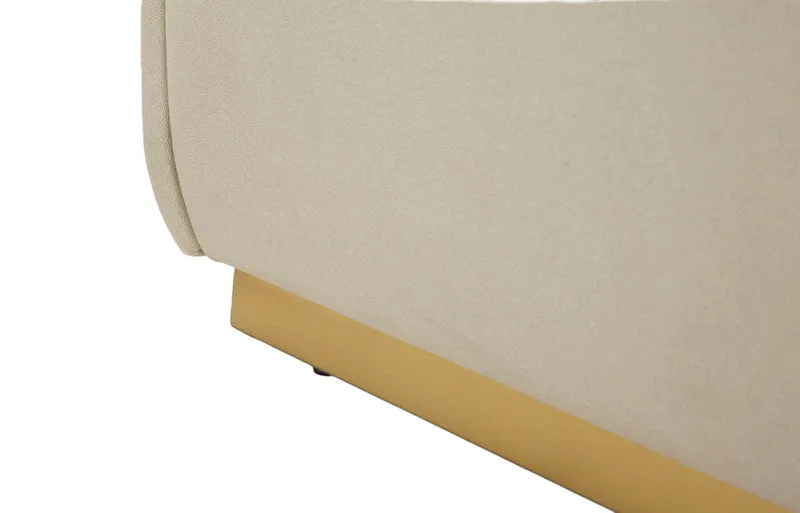 Panca contenitore imbottita 130x45x45 cm per camera da letto - BAUTY