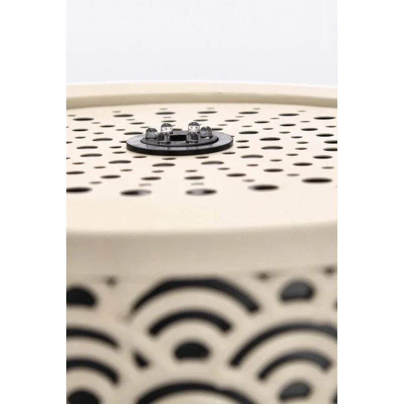 Fontana da Tavolo Cilindrica in Metallo Traforato con LED - BLOSSOM