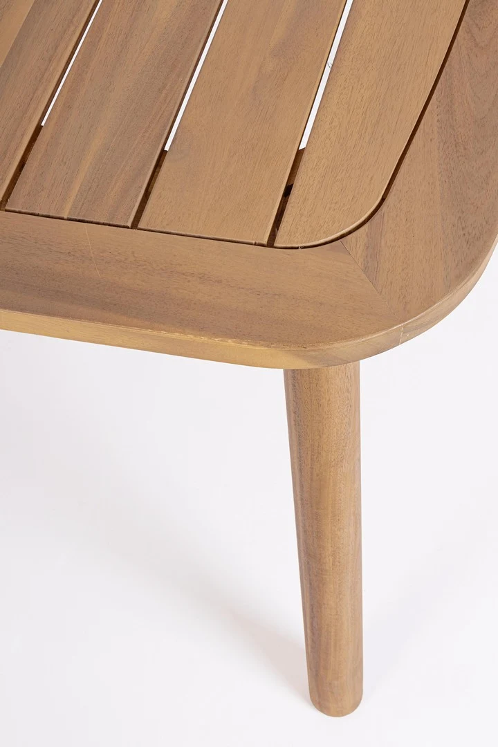 Tavolo da giardino in legno acacia 183x99 effetto teak FSC - PABLO