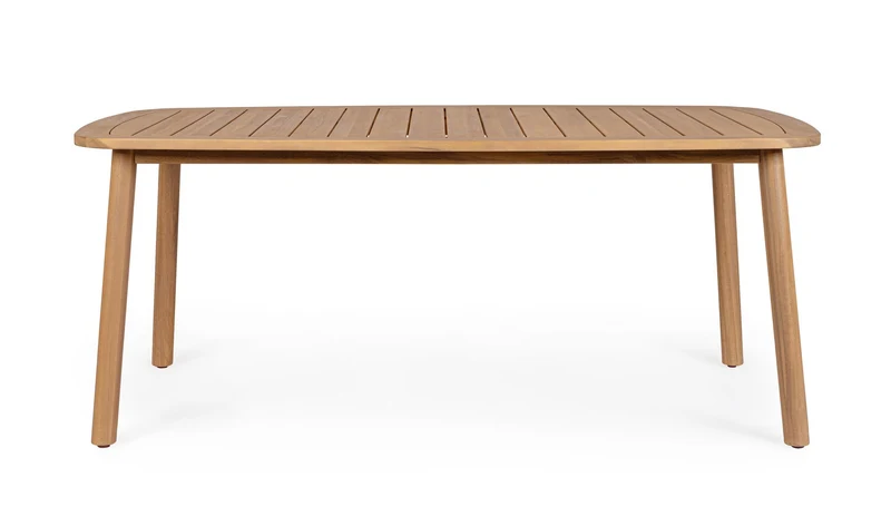 Tavolo da giardino in legno acacia 183x99 effetto teak FSC - PABLO