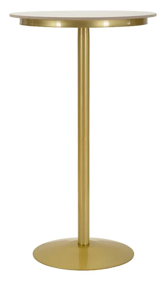 Tavolino da bar rotondo dorato 60x103 cm - SIMPLY