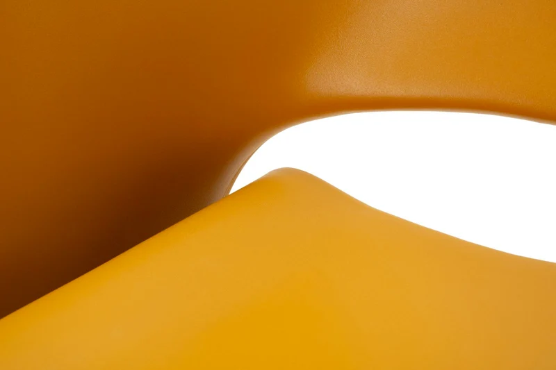 Poltrona imbottita senape design contemporaneo 65x57x76 cm - SAND