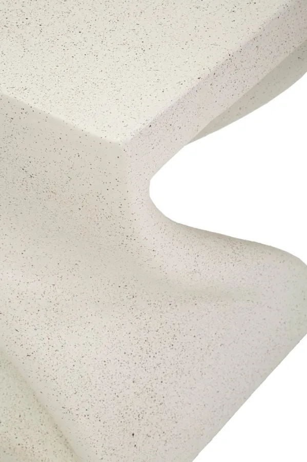 Tavolino di design a forma Z 34x34x45 cm moderno - ZETA