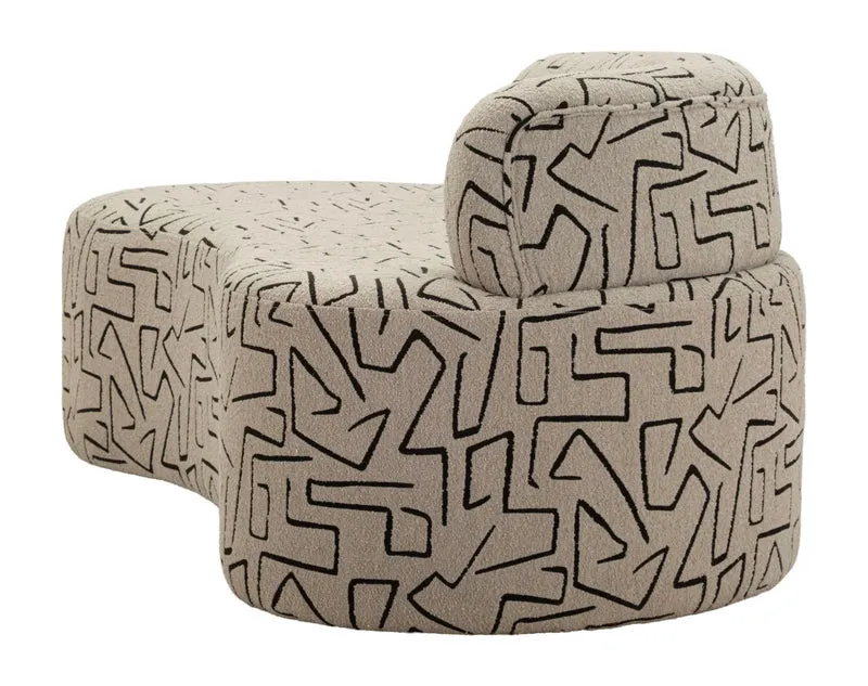 Divanetto moderno 3 posti 176x91,5x69 cm design cosmopolita - NAIROBI