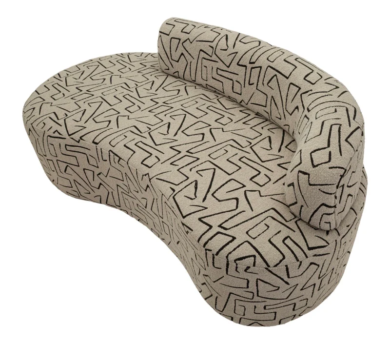 Divanetto moderno 3 posti 176x91,5x69 cm design cosmopolita - NAIROBI