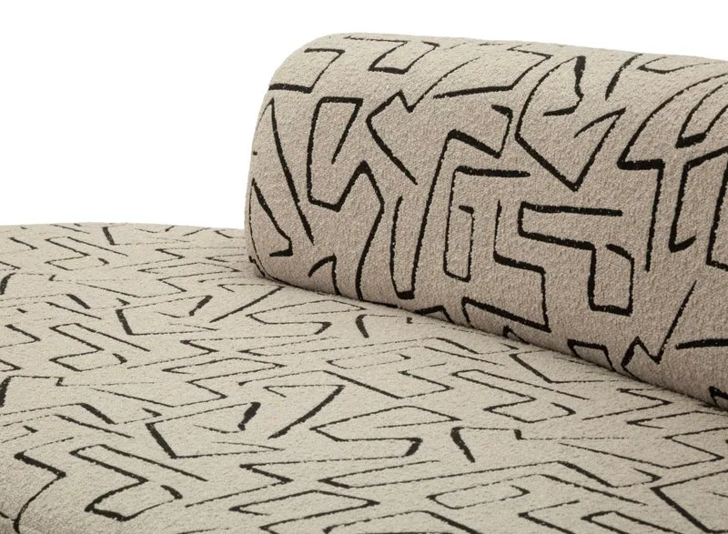 Divanetto moderno 3 posti 176x91,5x69 cm design cosmopolita - NAIROBI