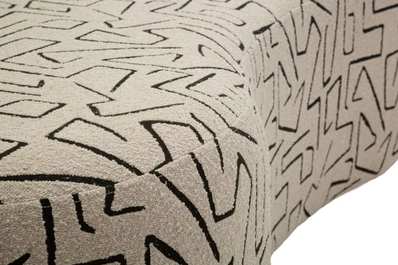 Divanetto moderno 3 posti 176x91,5x69 cm design cosmopolita - NAIROBI