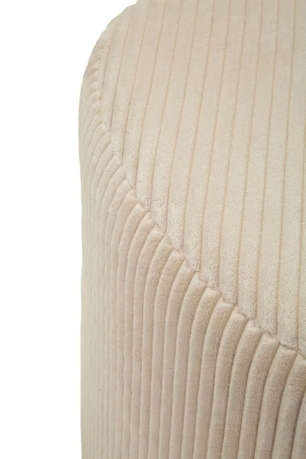Pouf a Forma di Cuore con Tessuto Plissettato 49x45x42 cm - HEART