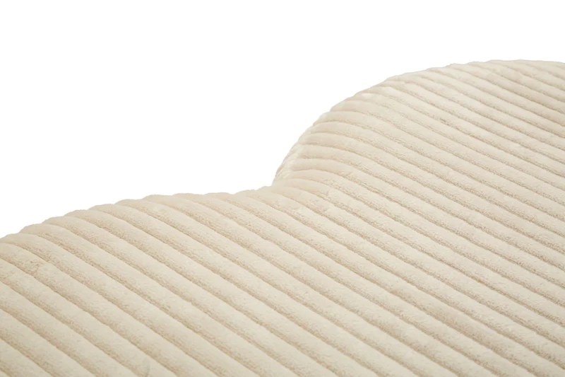 Pouf a Forma di Cuore con Tessuto Plissettato 49x45x42 cm - HEART