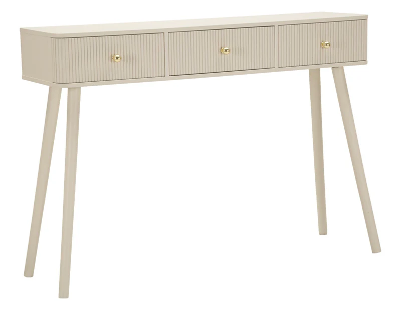 Console ingresso legno gambe affusolate stile nordico 108x30x77 - SHY