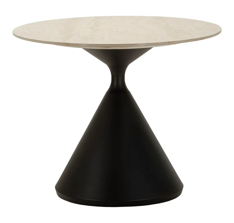 Tavolo da pranzo moderno con piano effetto marmo 180x90 - SPACE