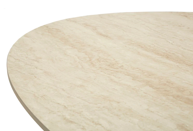 Tavolo da pranzo moderno con piano effetto marmo 180x90 - SPACE