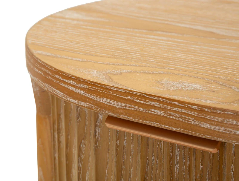 Cassettiera 3 cassetti in legno naturale 38x33x82 cm - GOTEBORG