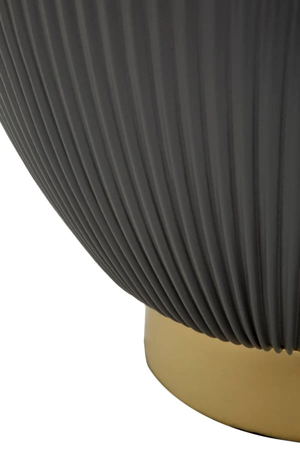 Tavolino da caffè rotondo in metallo diametro 46 cm altezza 45 cm - ELGE